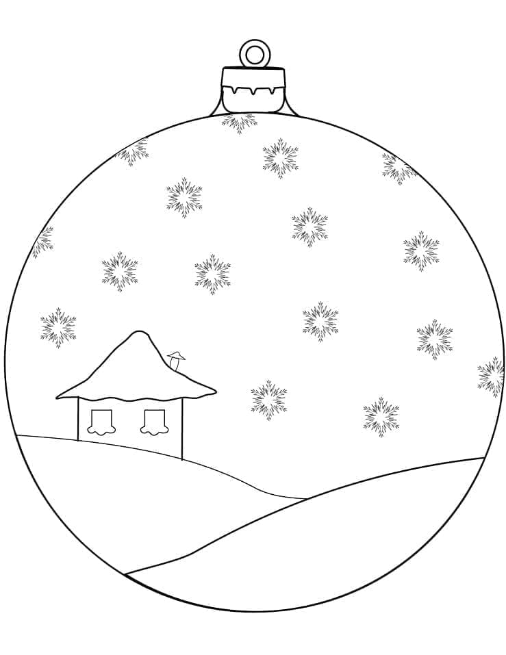 Karácsonyi dísz házzal