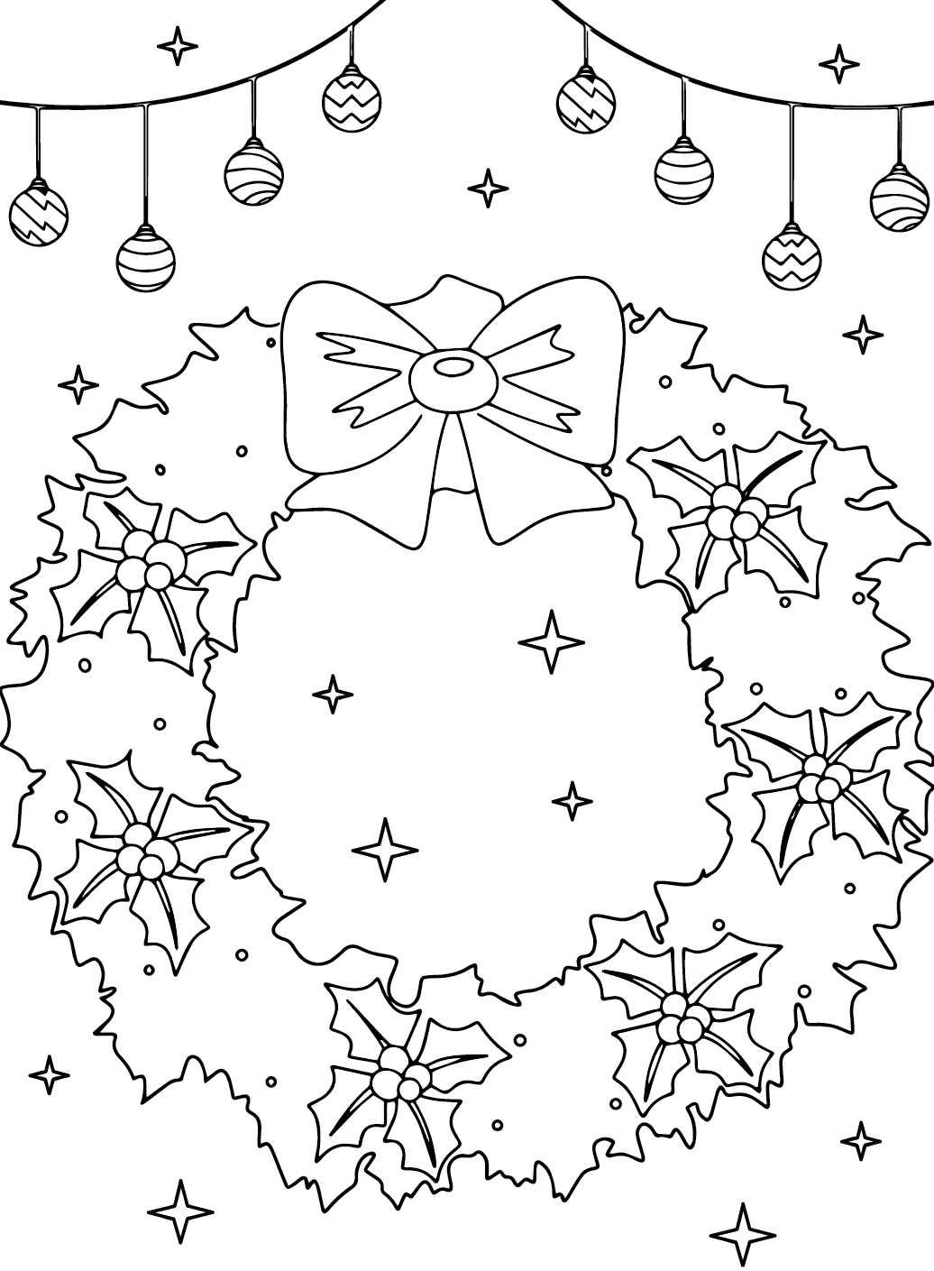 Karácsonyi koszorú nyomtatás