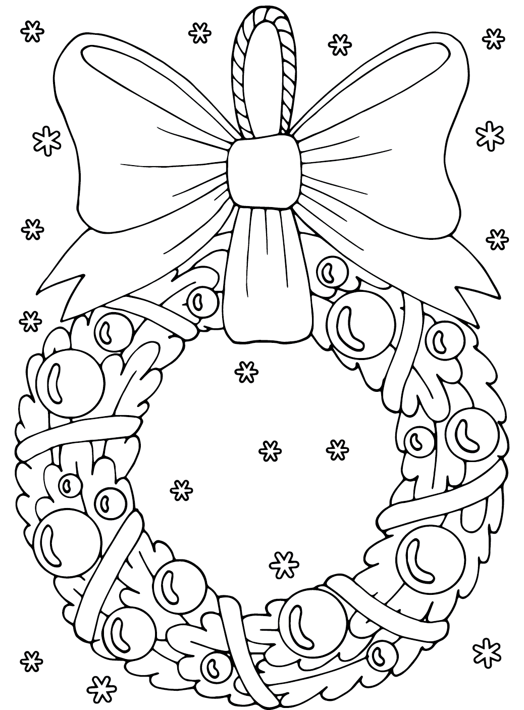 Karácsonyi koszorú nyomtatható ingyenesen