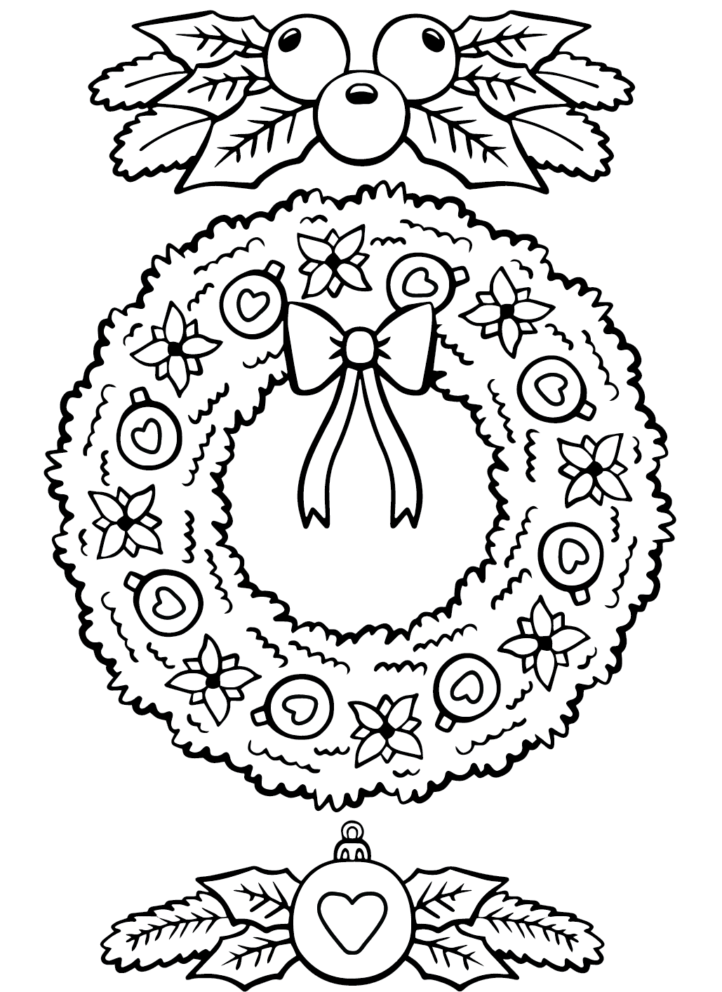 Karácsonyi koszorú nyomtatható