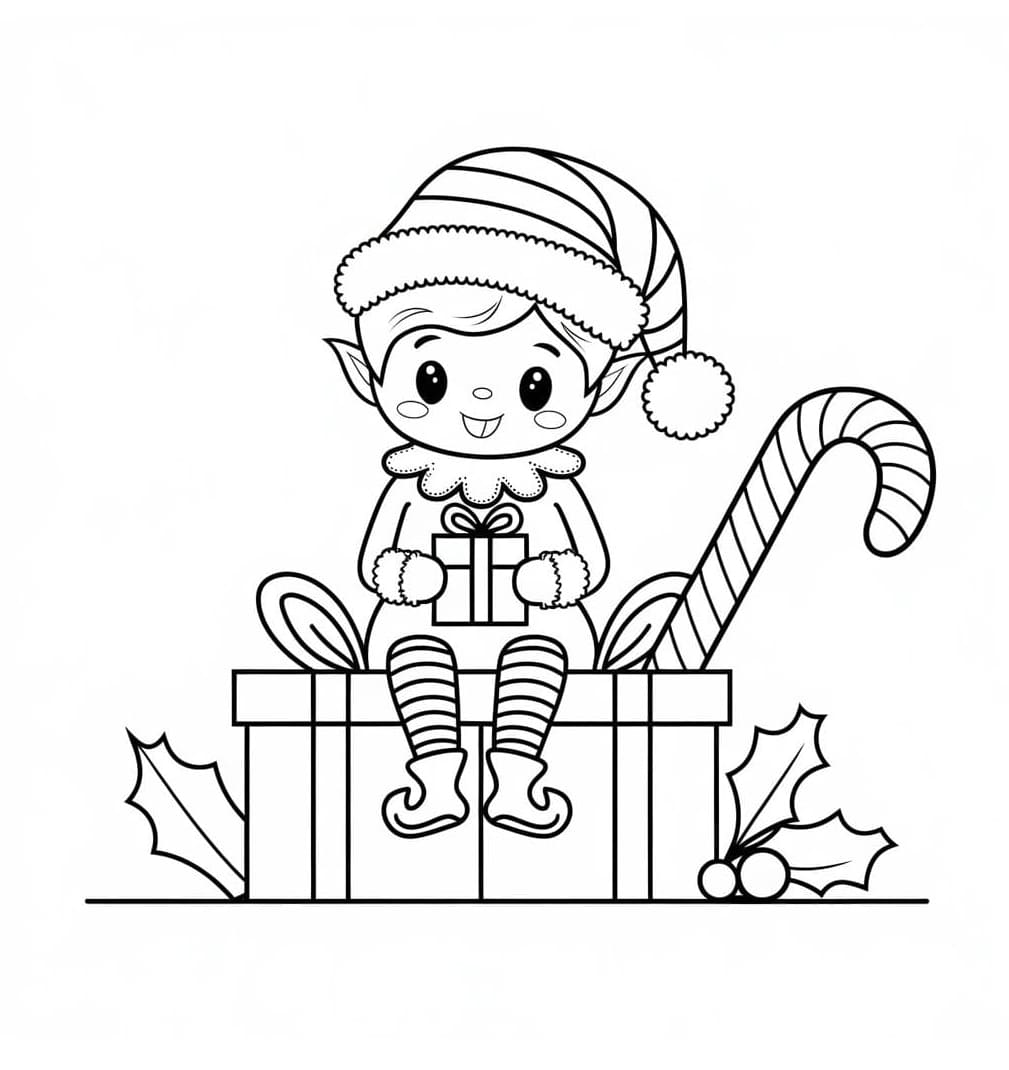 Karácsonyi manó aranyos