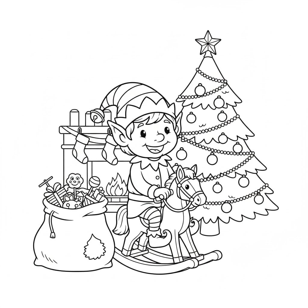 Karácsonyi manó ingyenes nyomtatás