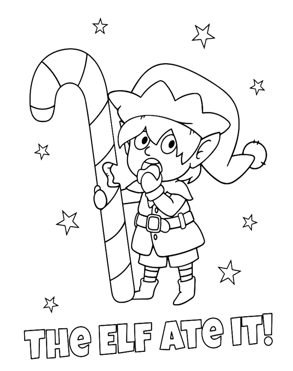 Karácsonyi manó mosolyog