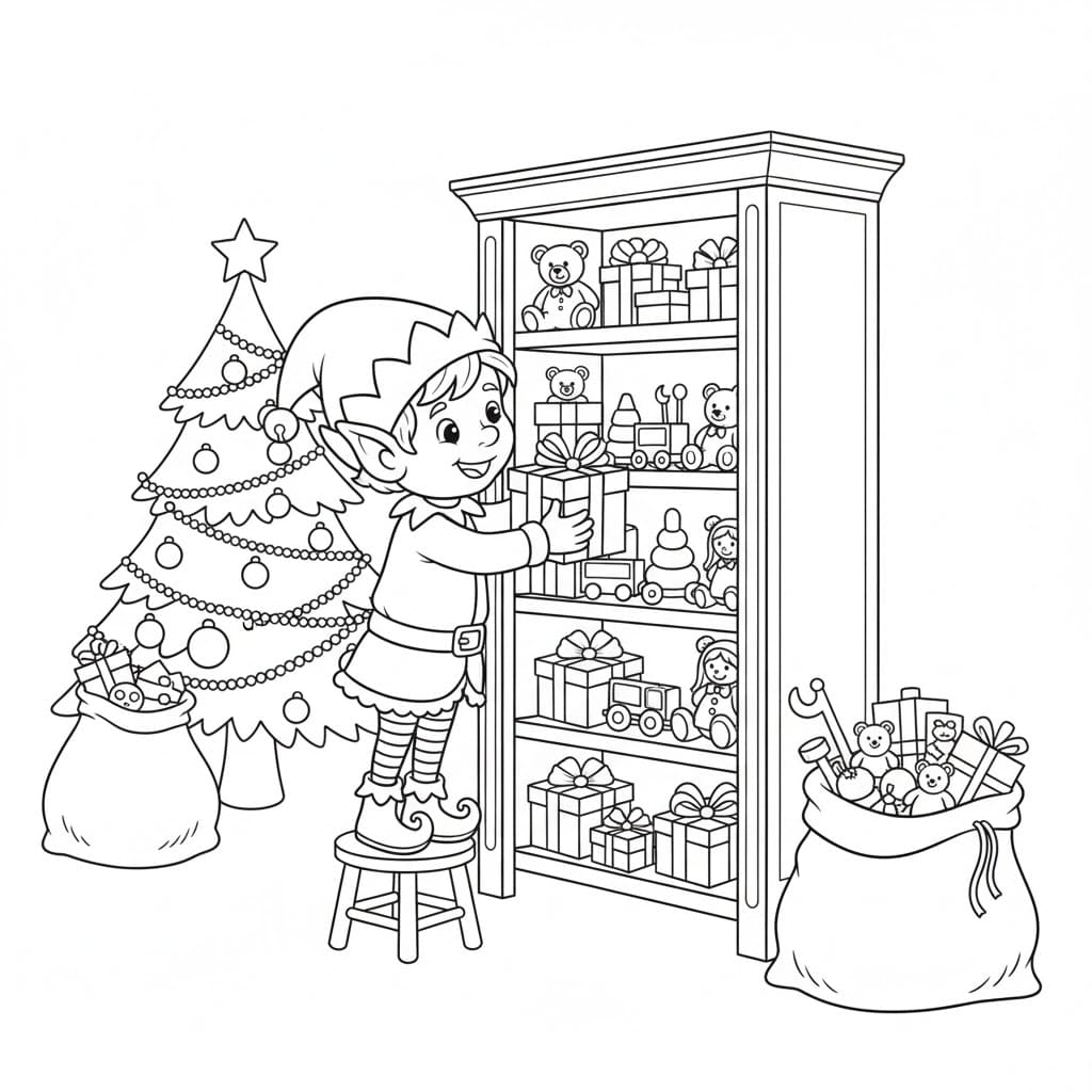 Karácsonyi manó rajzolása ingyenes