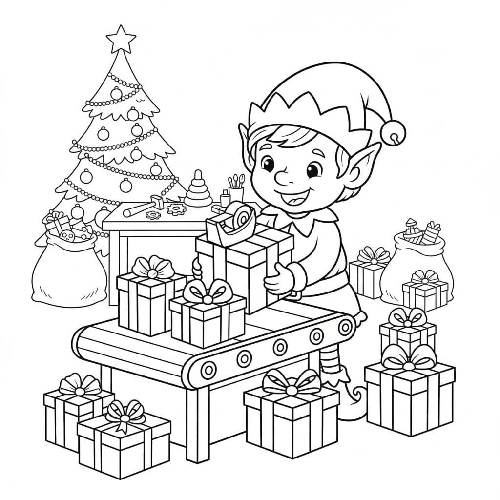 Karácsonyi Manó színező