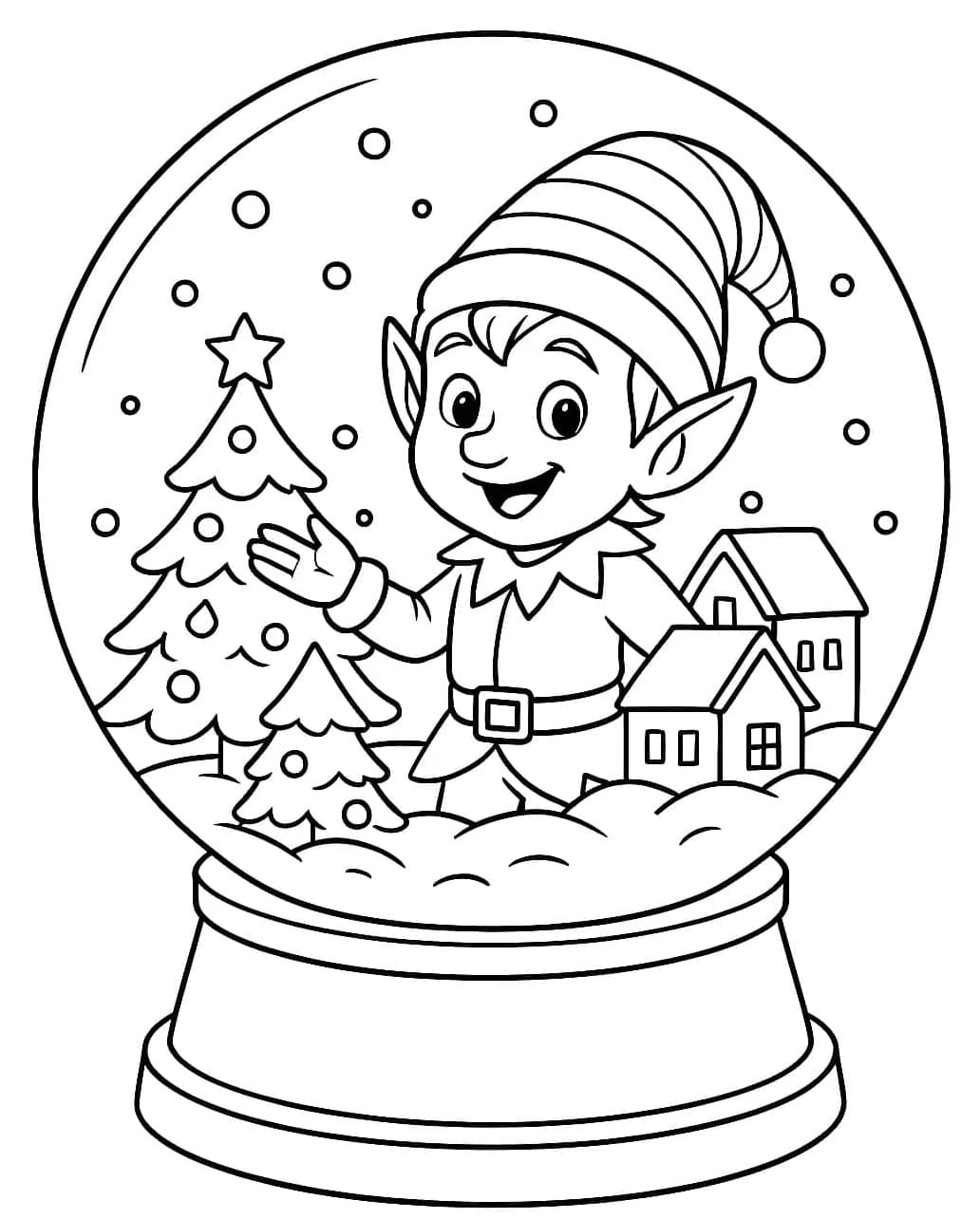 Karácsonyi manó vidám