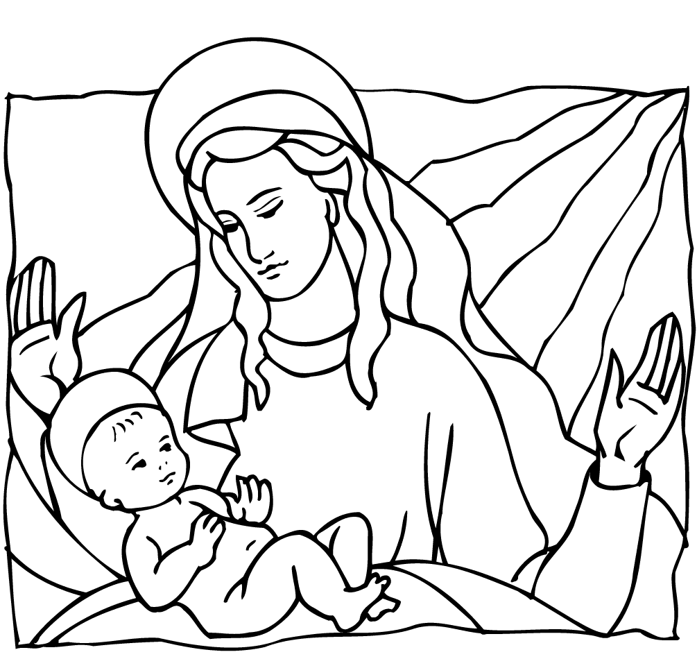 Mária és baba Jézus