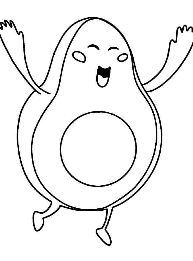 Nagyon boldog avokádó