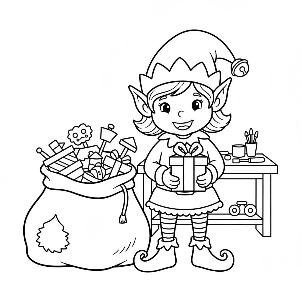 Nyomtatható karácsonyi manó