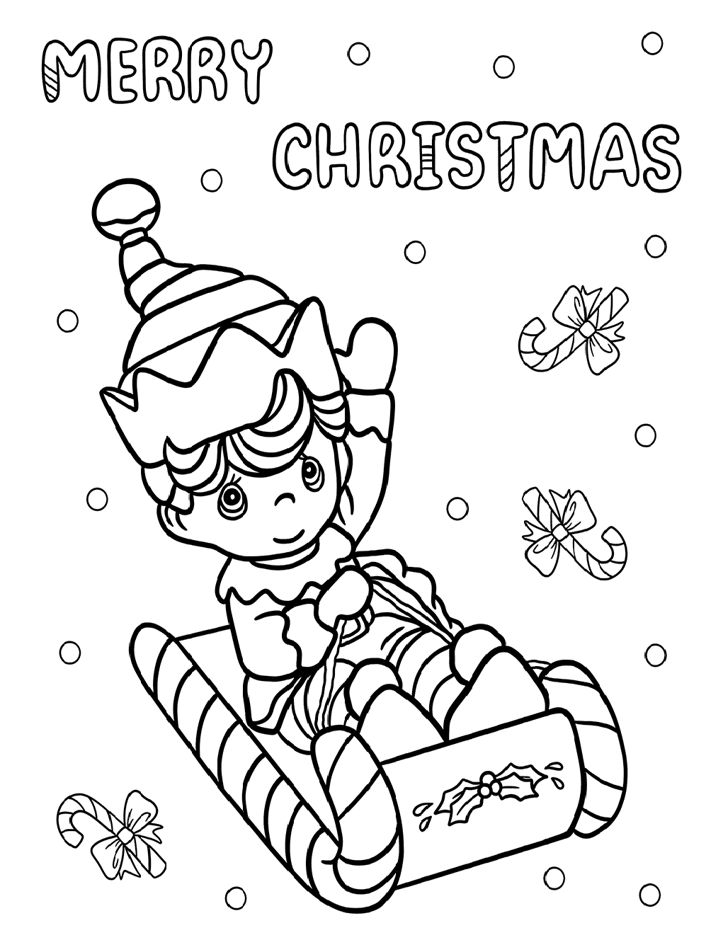 Nyomtatott karácsonyi manó