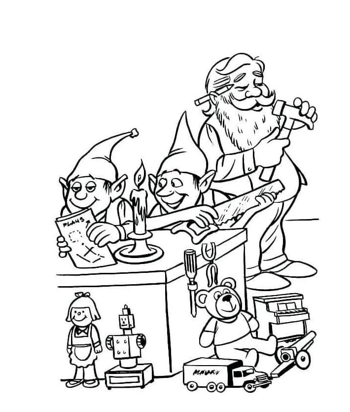 Télapó és manócsoport