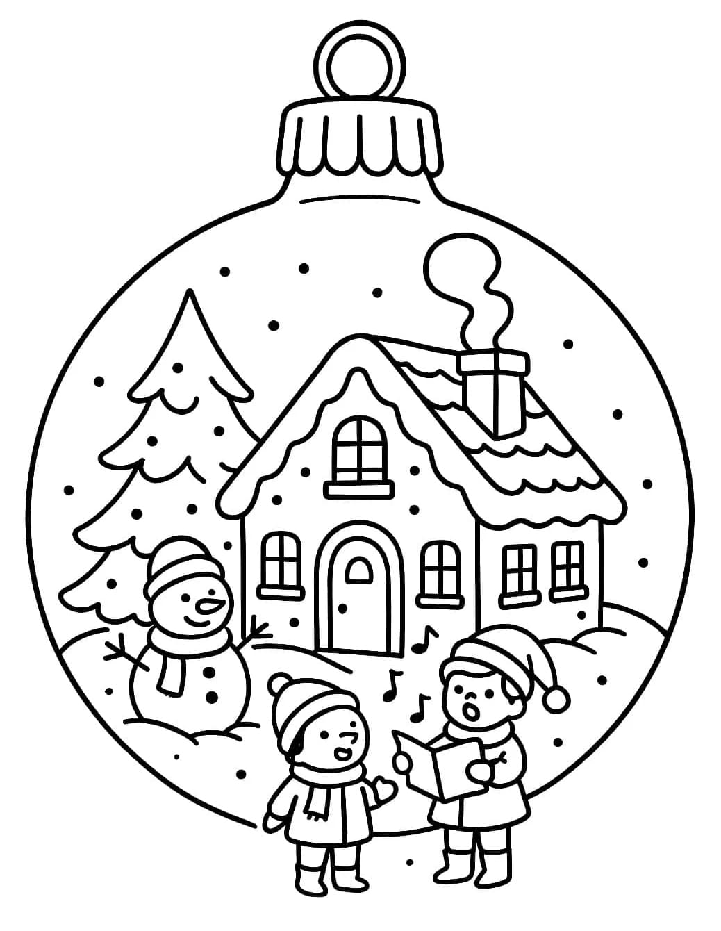 Karácsonyi Dísz színező