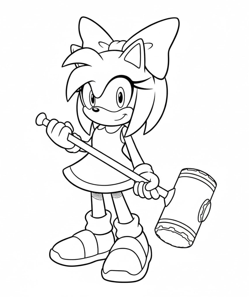 Amy Rose kalapáccsal