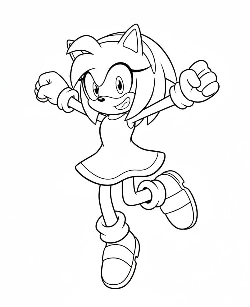 Amy Rose nagyon boldog