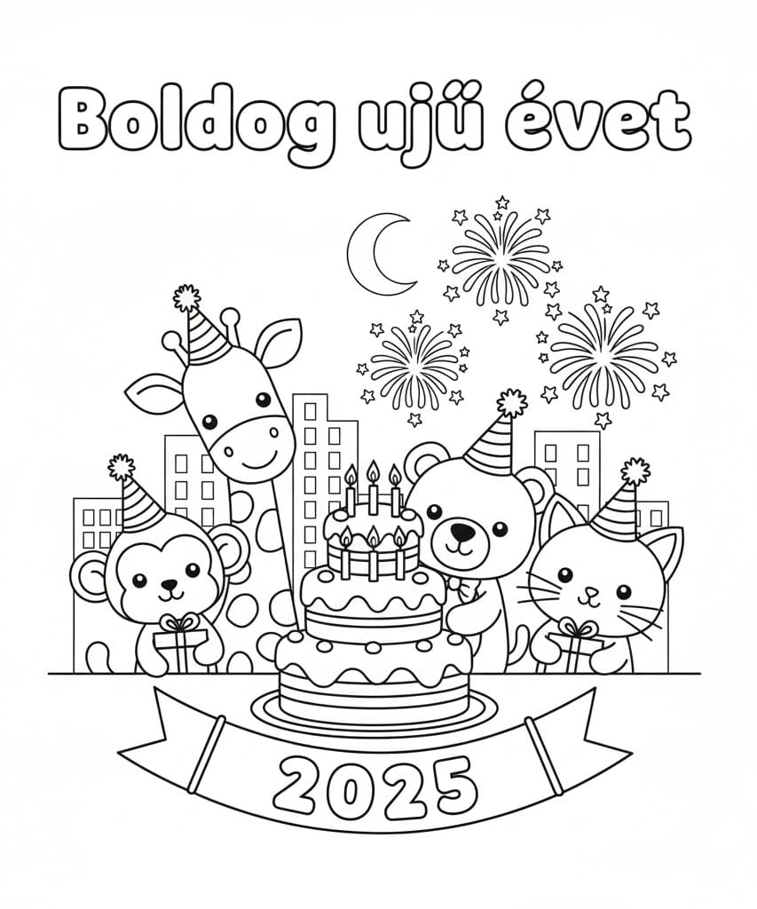 Boldog új évet ingyen gyerekeknek