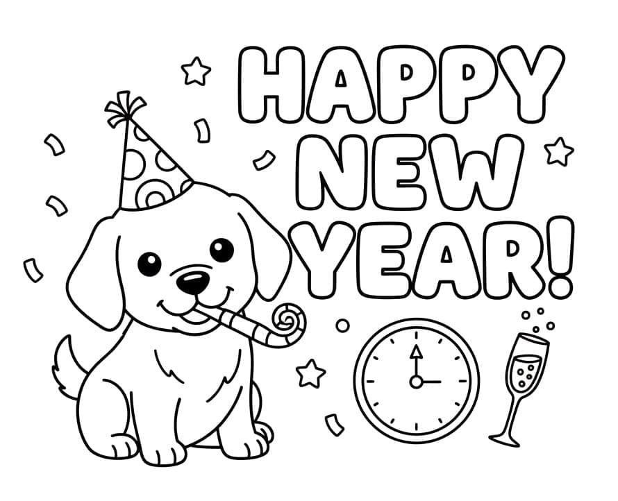 Boldog új évet kiskutya