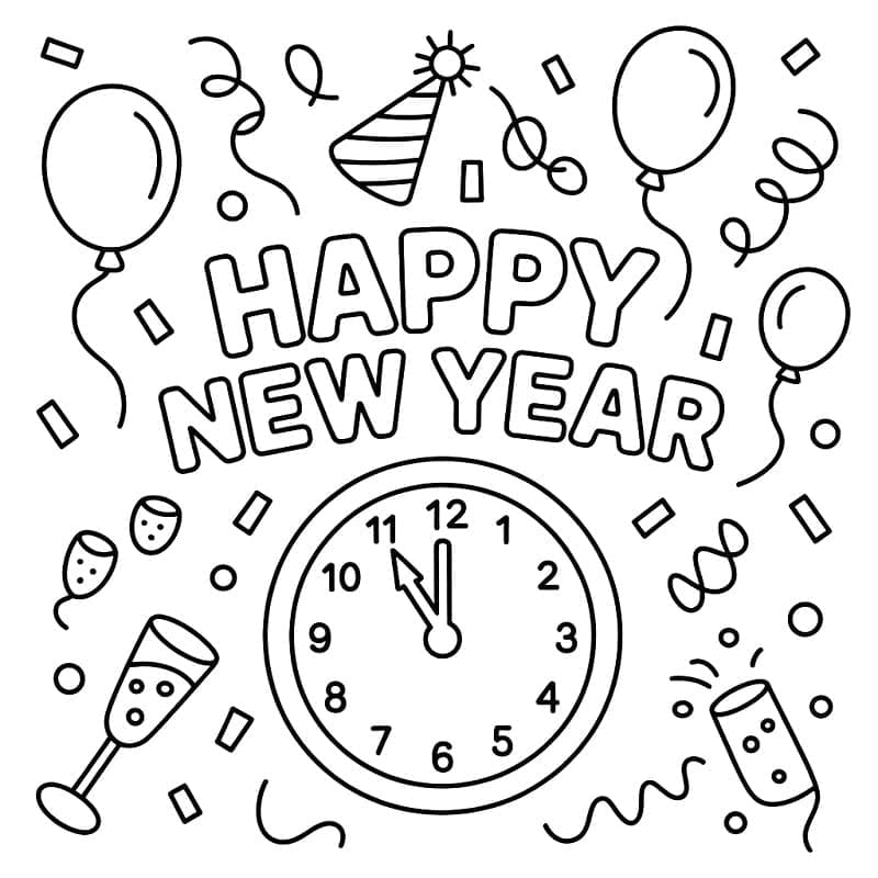 Boldog új évet rajz
