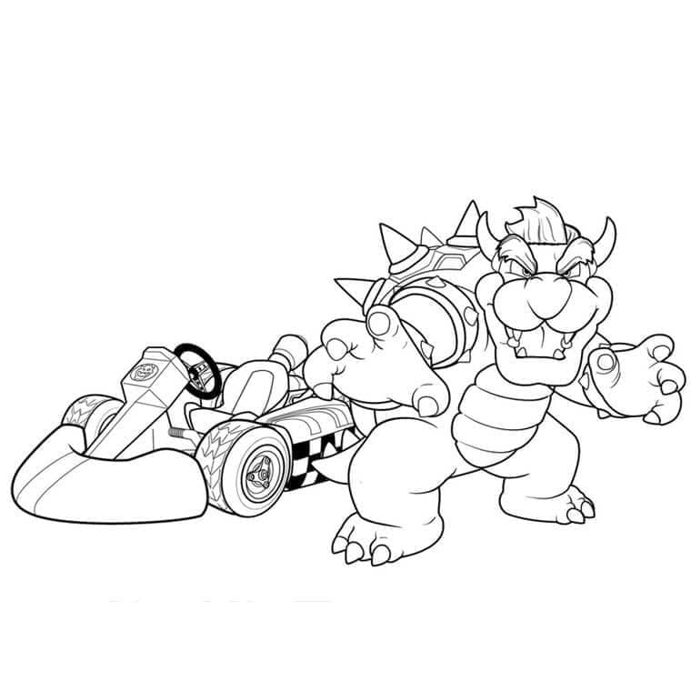 Bowser a Mario Kartban