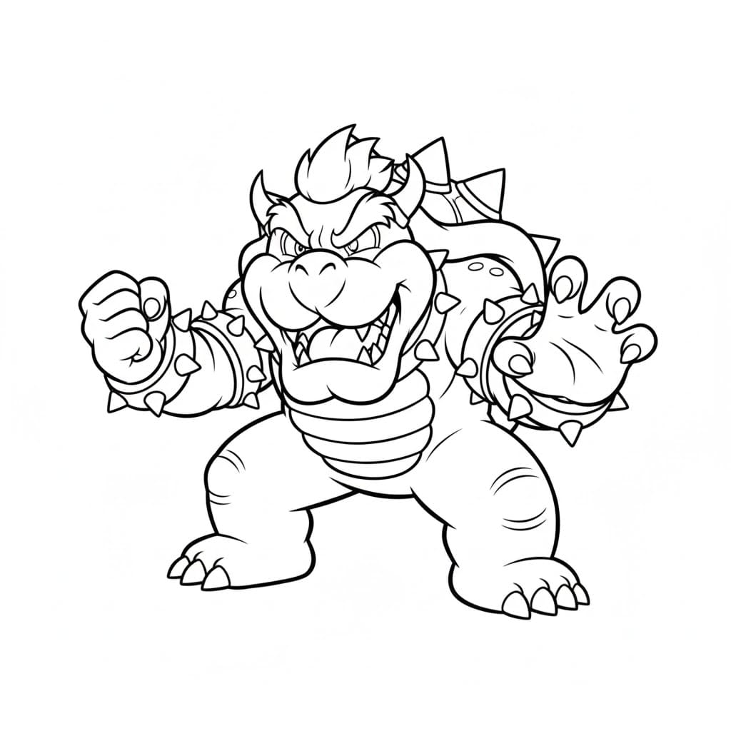 Bowser színező