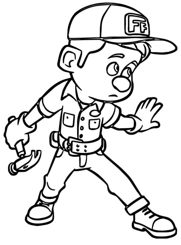 Felix mester fegyvert tart a kezében