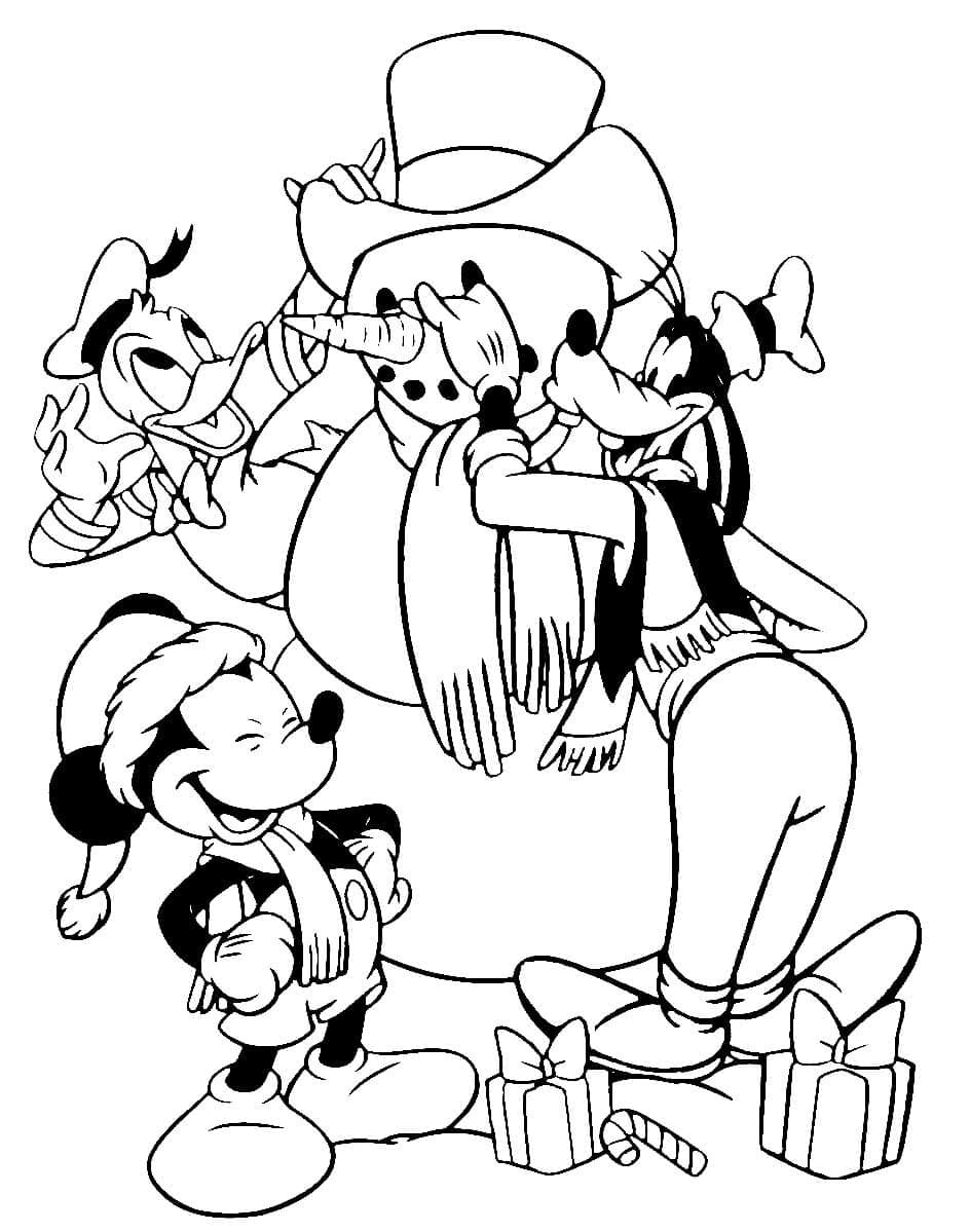 Goofy és barátai hóembert építenek