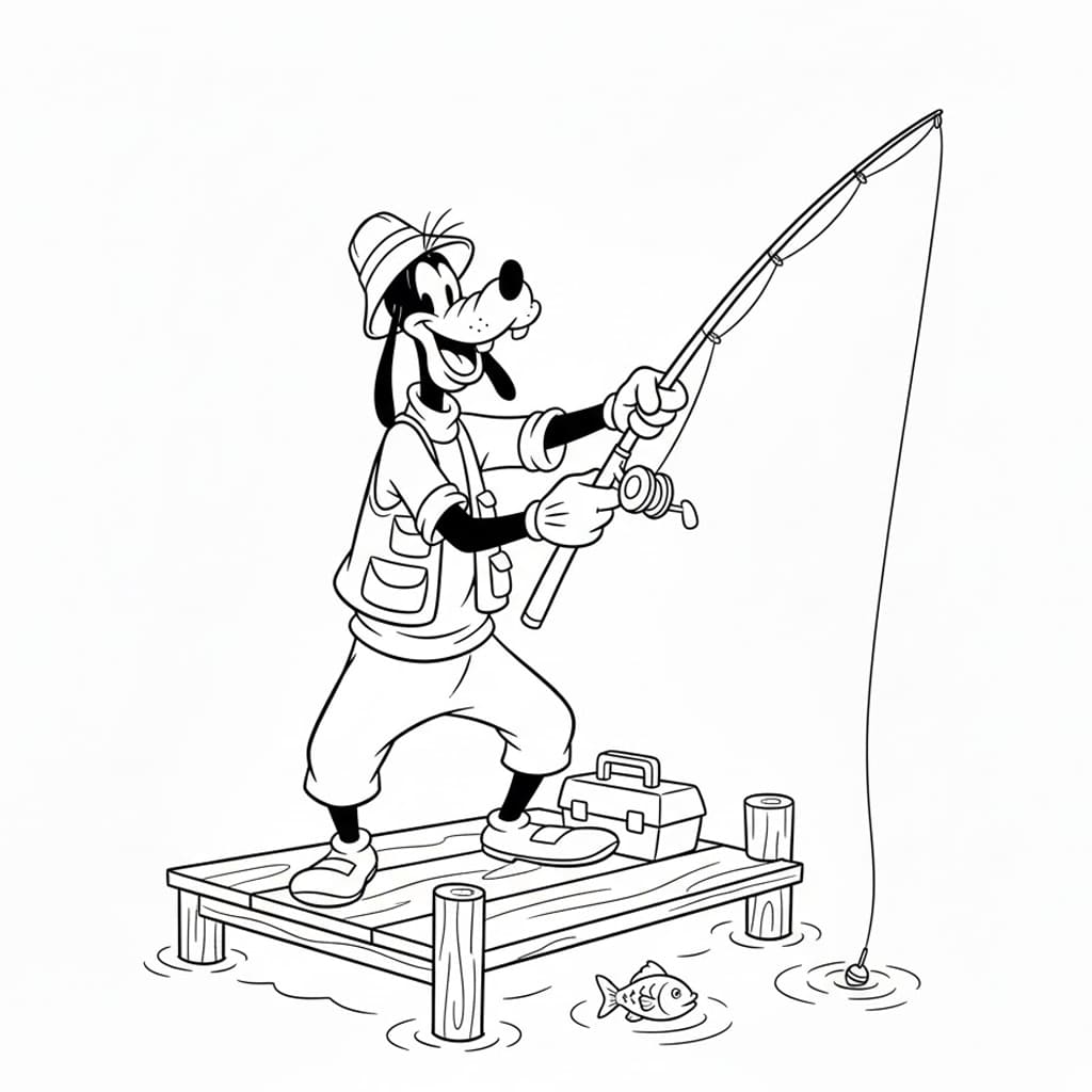 Goofy horgászni menni