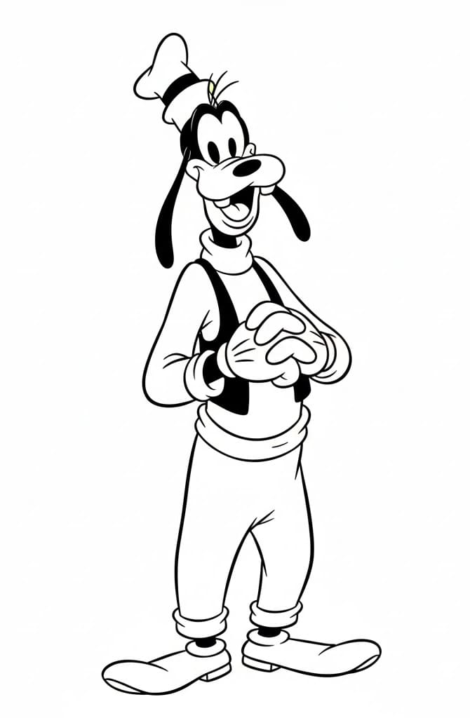 Goofy nyomtatható ingyenes