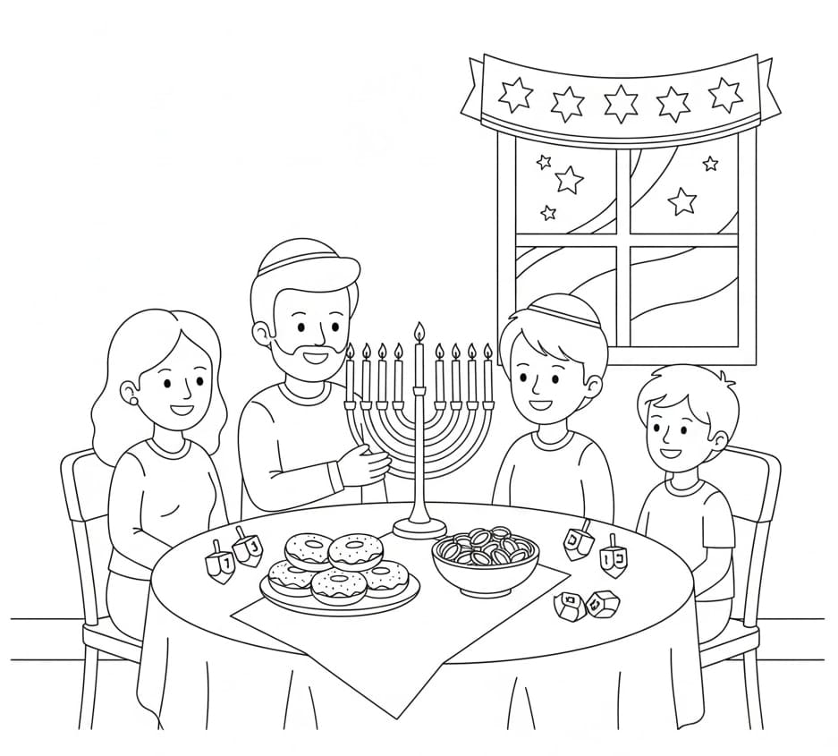 Hanuka nyomtatás ingyenes