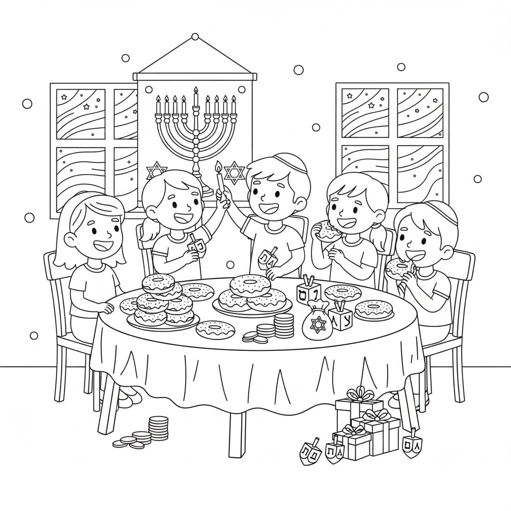 Hanuka nyomtatható ingyenes