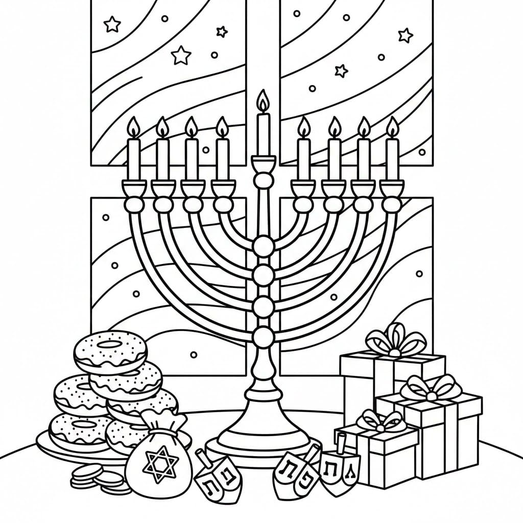 Hanuka nyomtatható