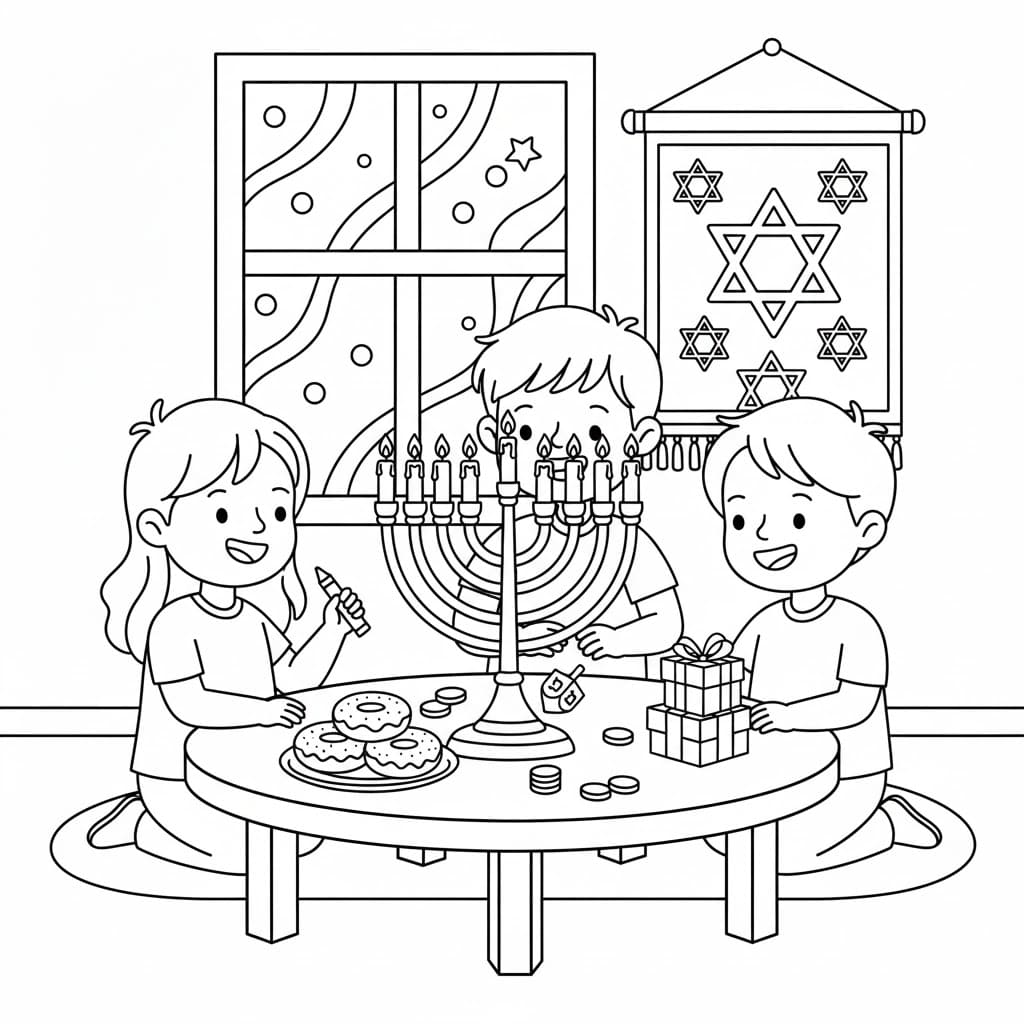 Hanuka rajzolása