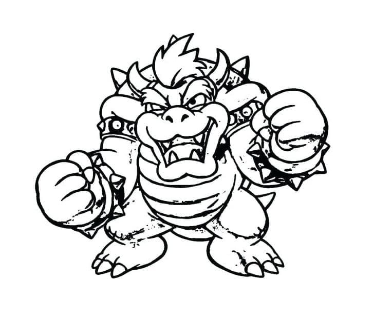 Ingyenesen nyomtatható Bowser