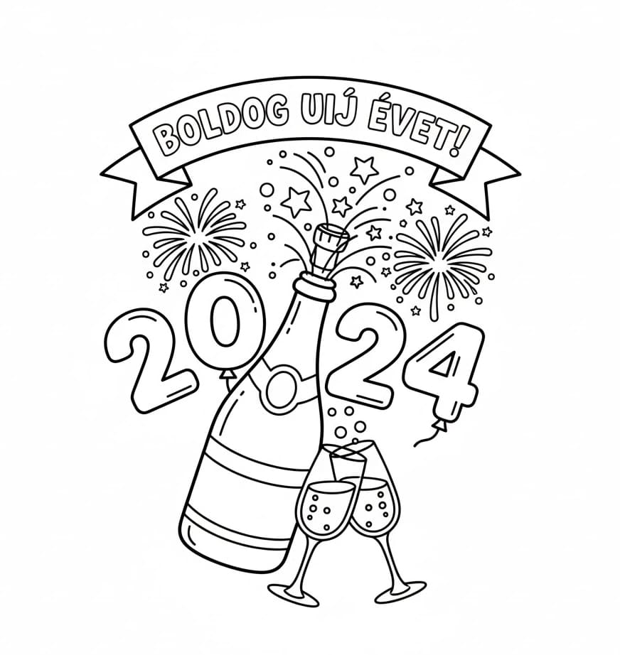 Nyomtatható ingyenes Boldog Új Évet