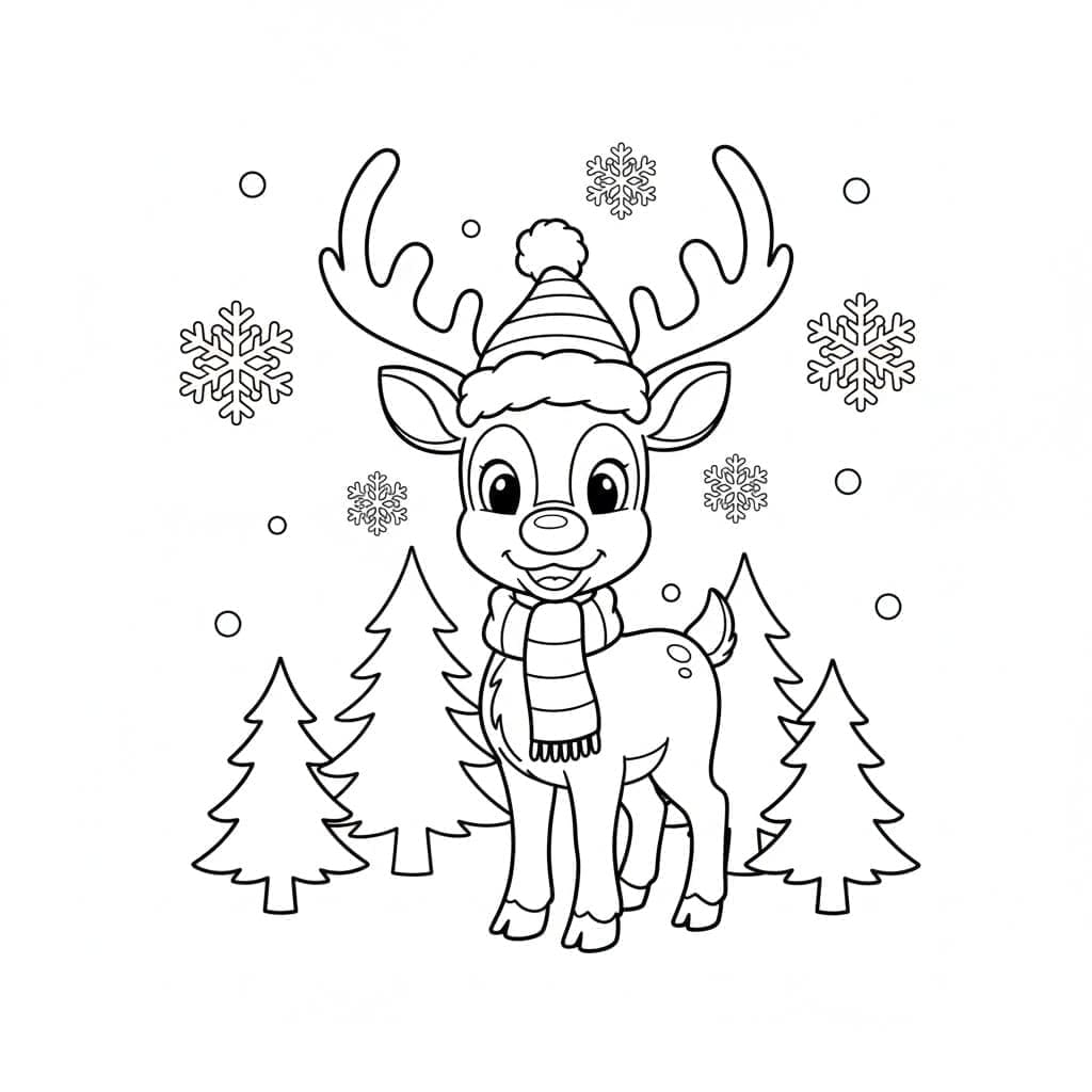 Rénszarvas a rénszarvas nyomat