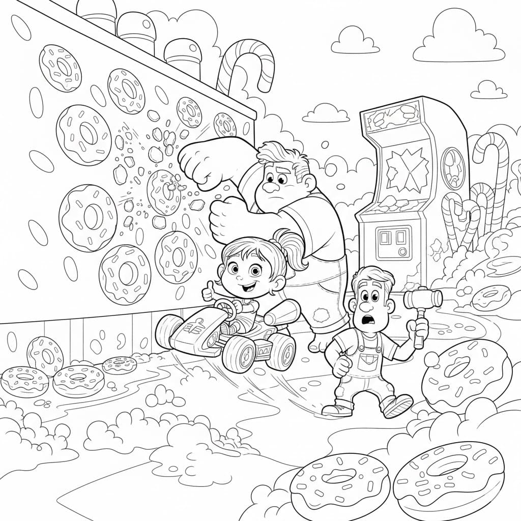 Rontó Ralph nyomtatható ingyenes