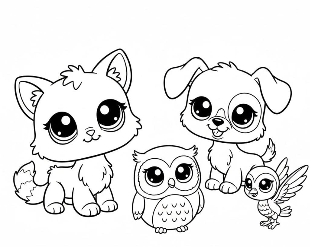 Cuki Littlest Pet Shop Barátok