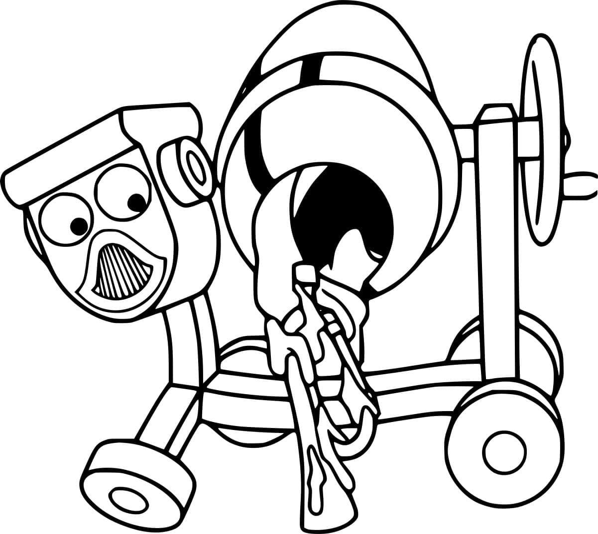 Dizzy cementet öntött