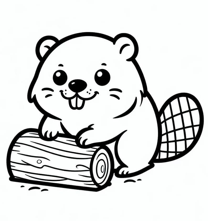 Egy nagyon aranyos hód