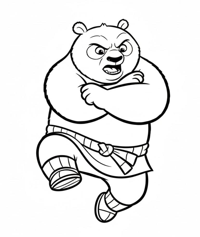 Elsánt Panda Harci Póz