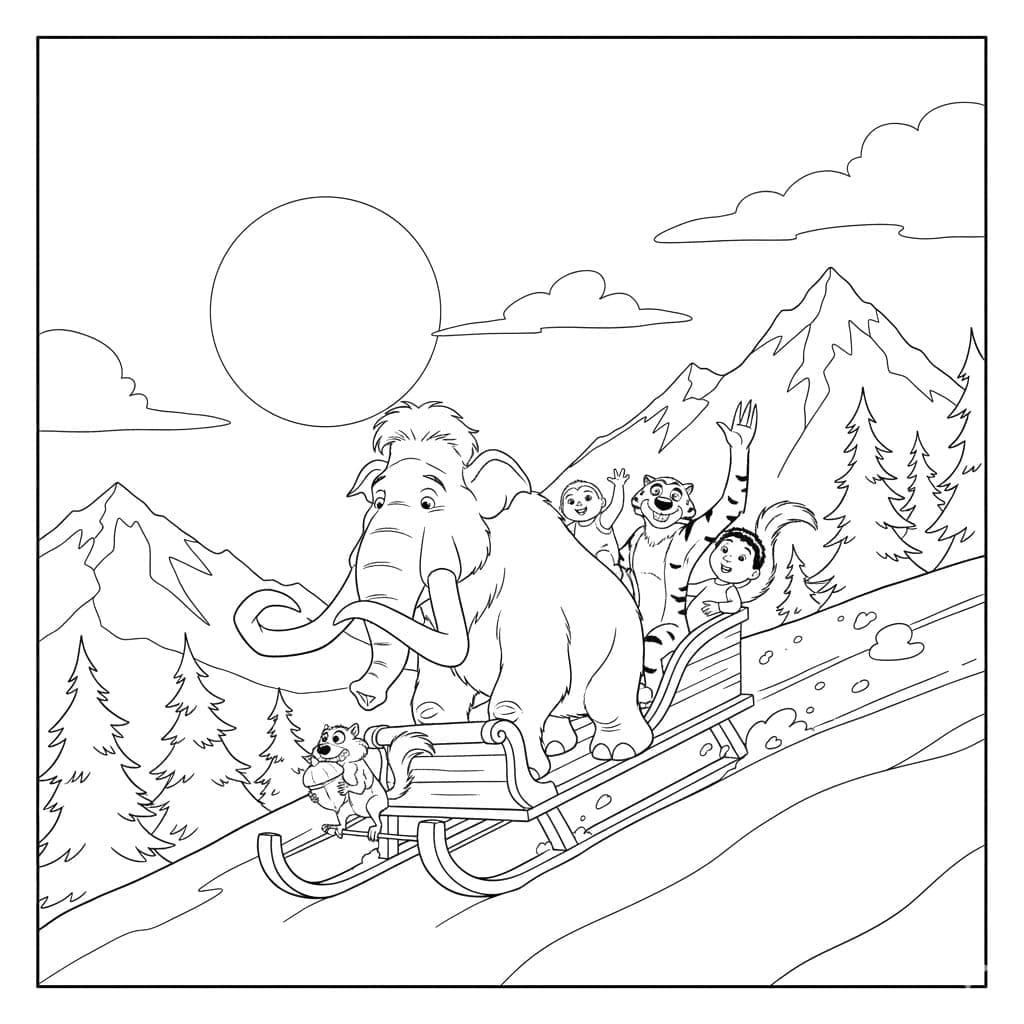 Futás a havas völgyben