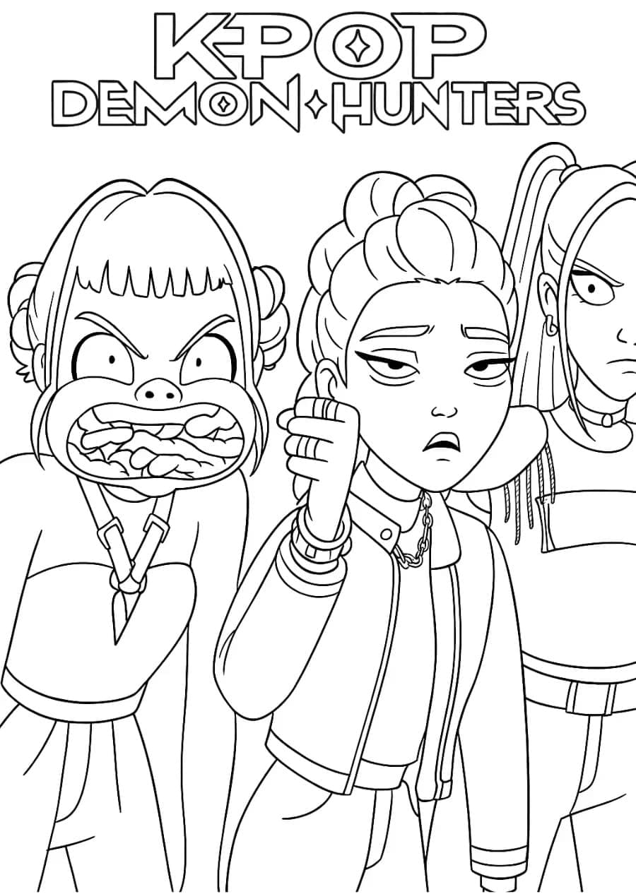 Karakterek a Kpop Démonvadászokból