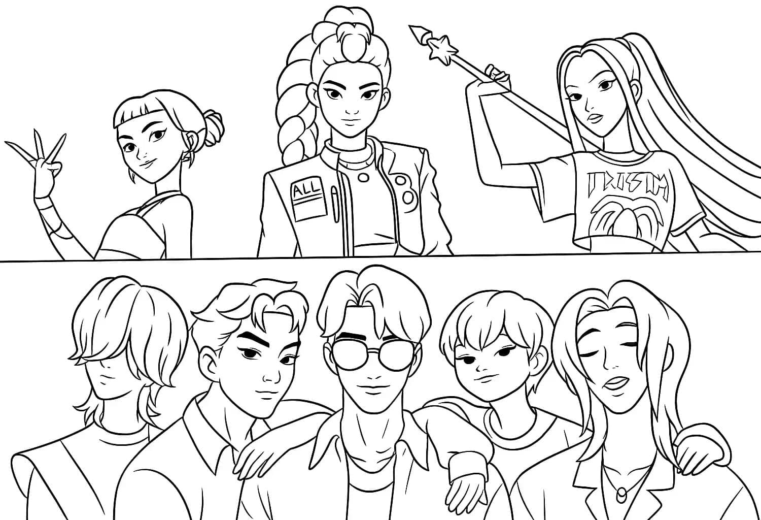 Kpop démonvadászok fiúk és lányok