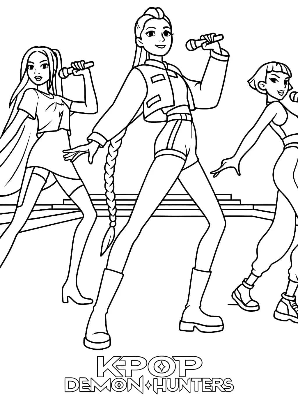 Kpop démonvadászok nyomtatásra