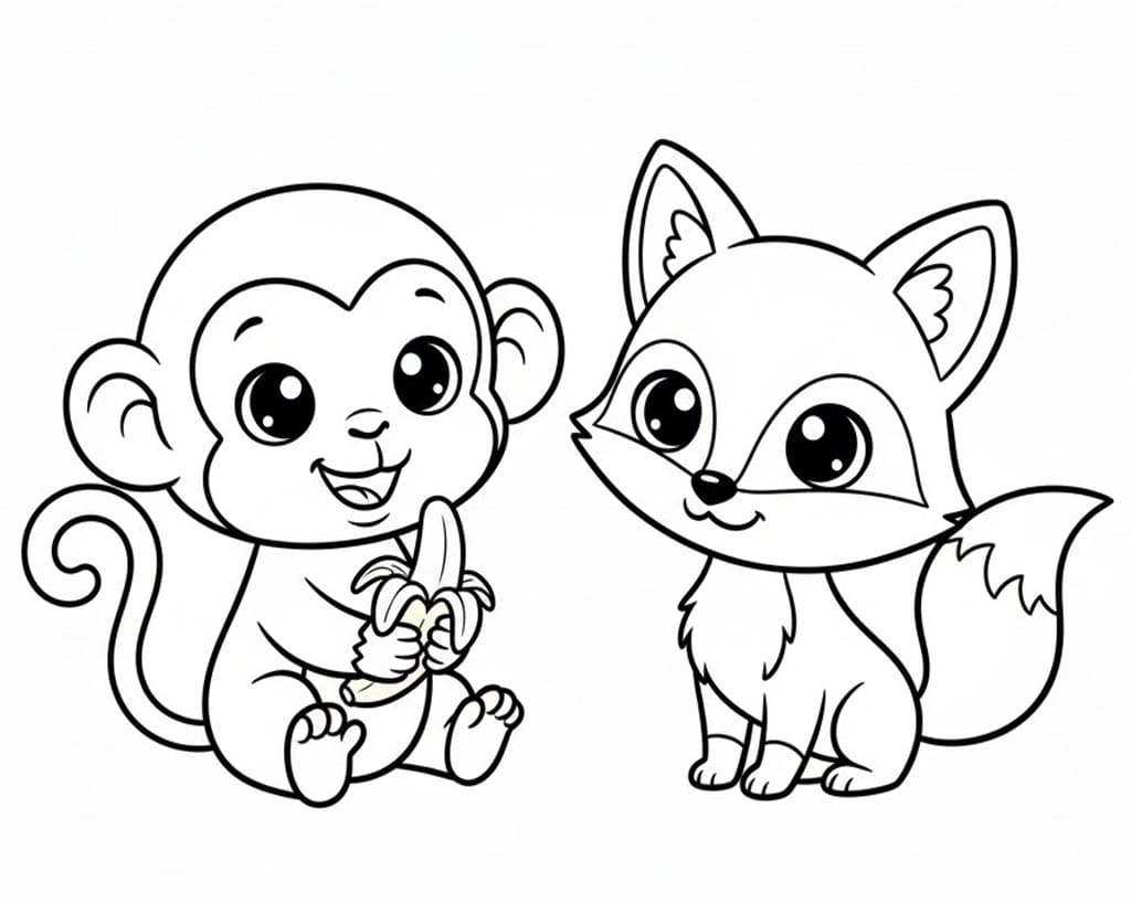 Littlest Pet Shop Majom és Róka