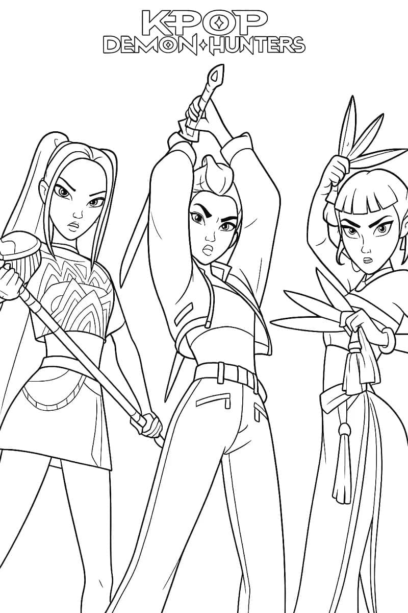 Nyomtatható K-pop démonvadászok