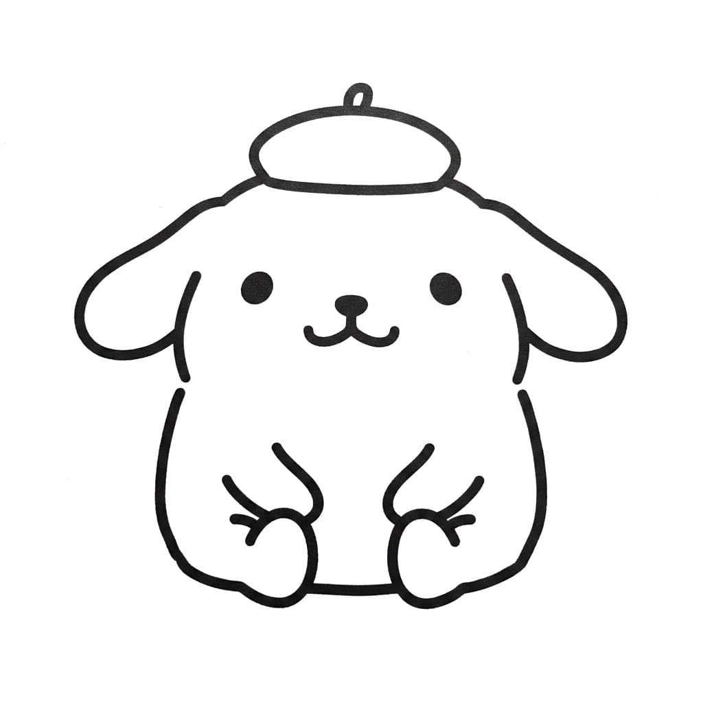 Pompompurin Egyszerű Pózban