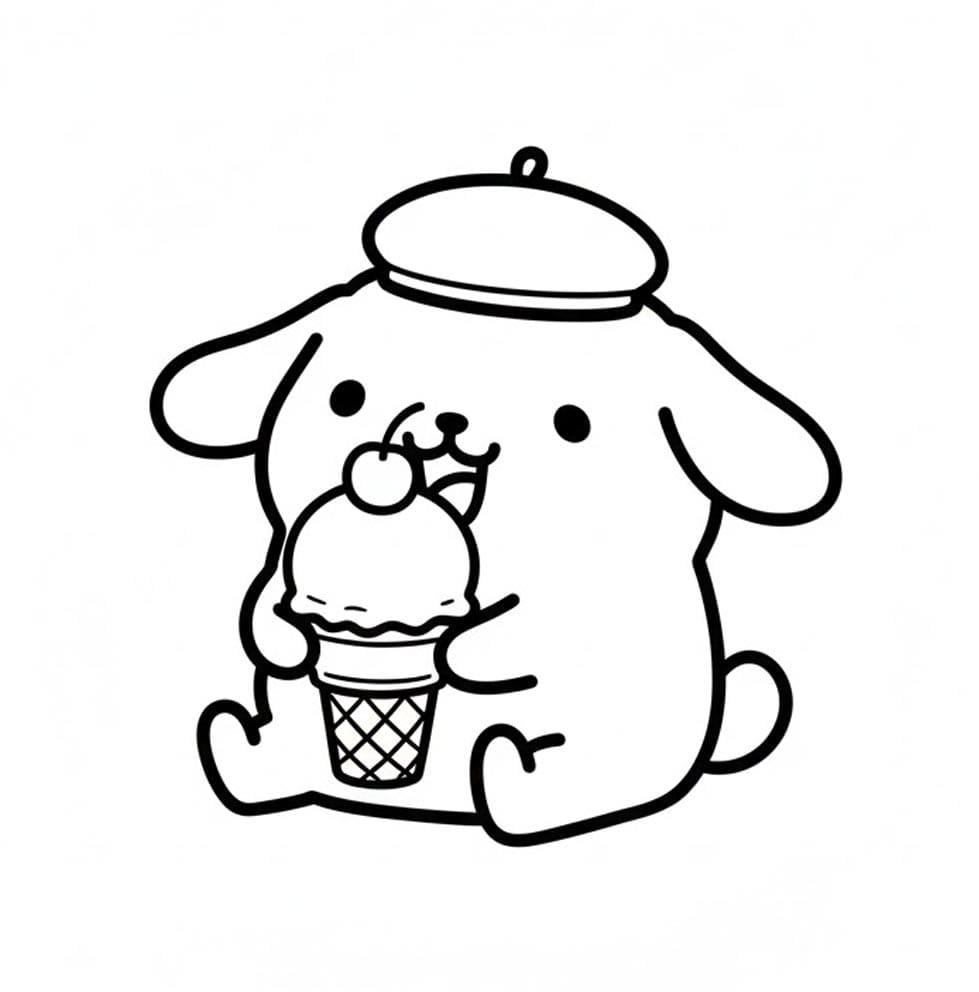 Pompompurin Fagylalttal