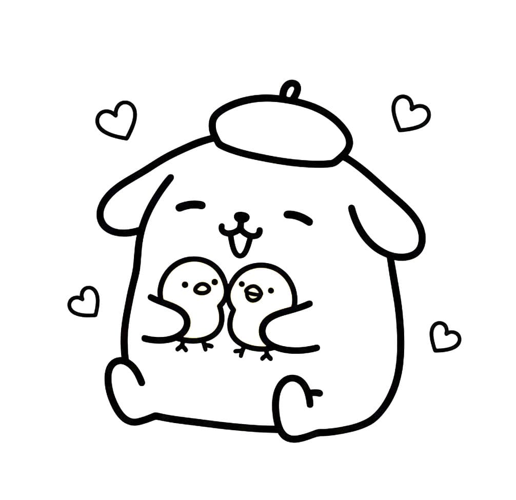 Pompompurin színezők