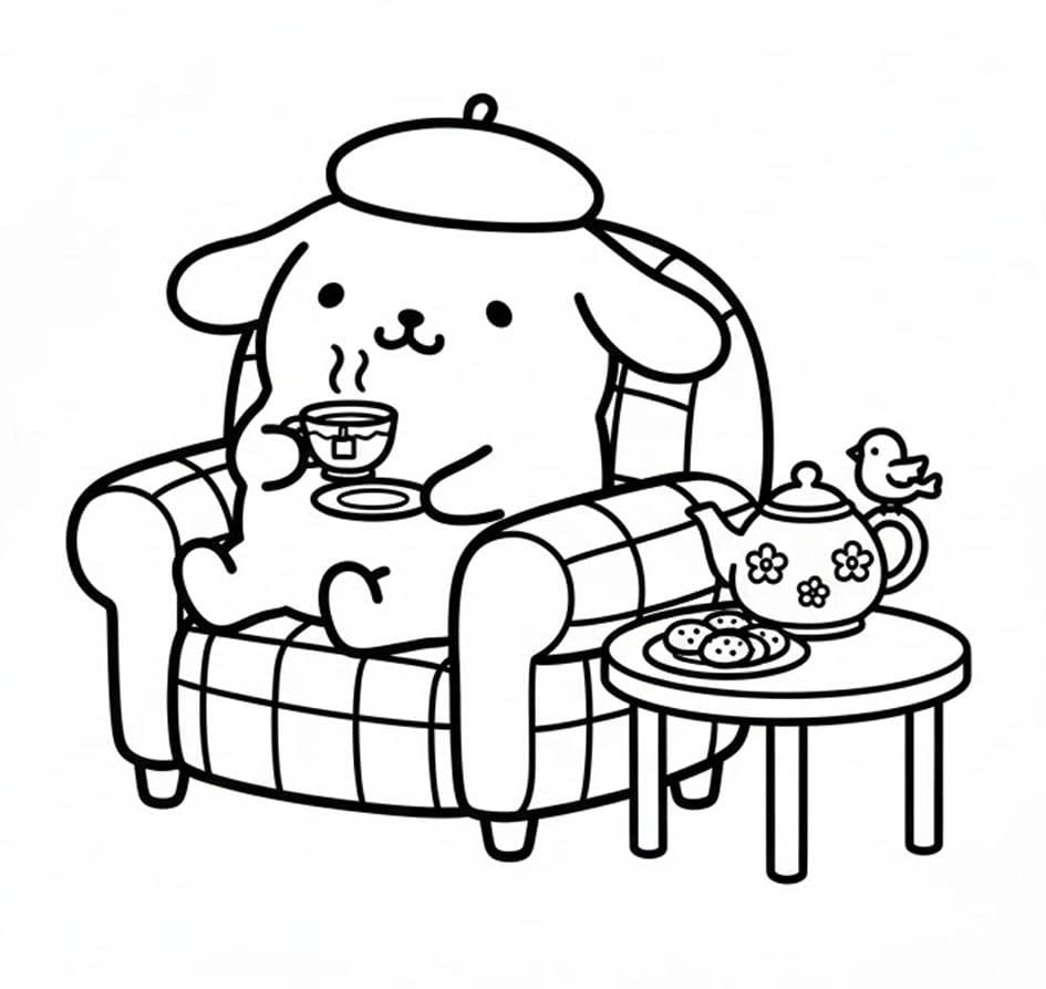 Pompompurin Pihen A Kanapén