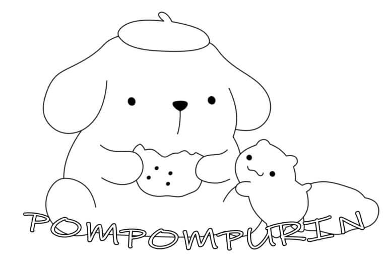 Pompompurin sütit eszik